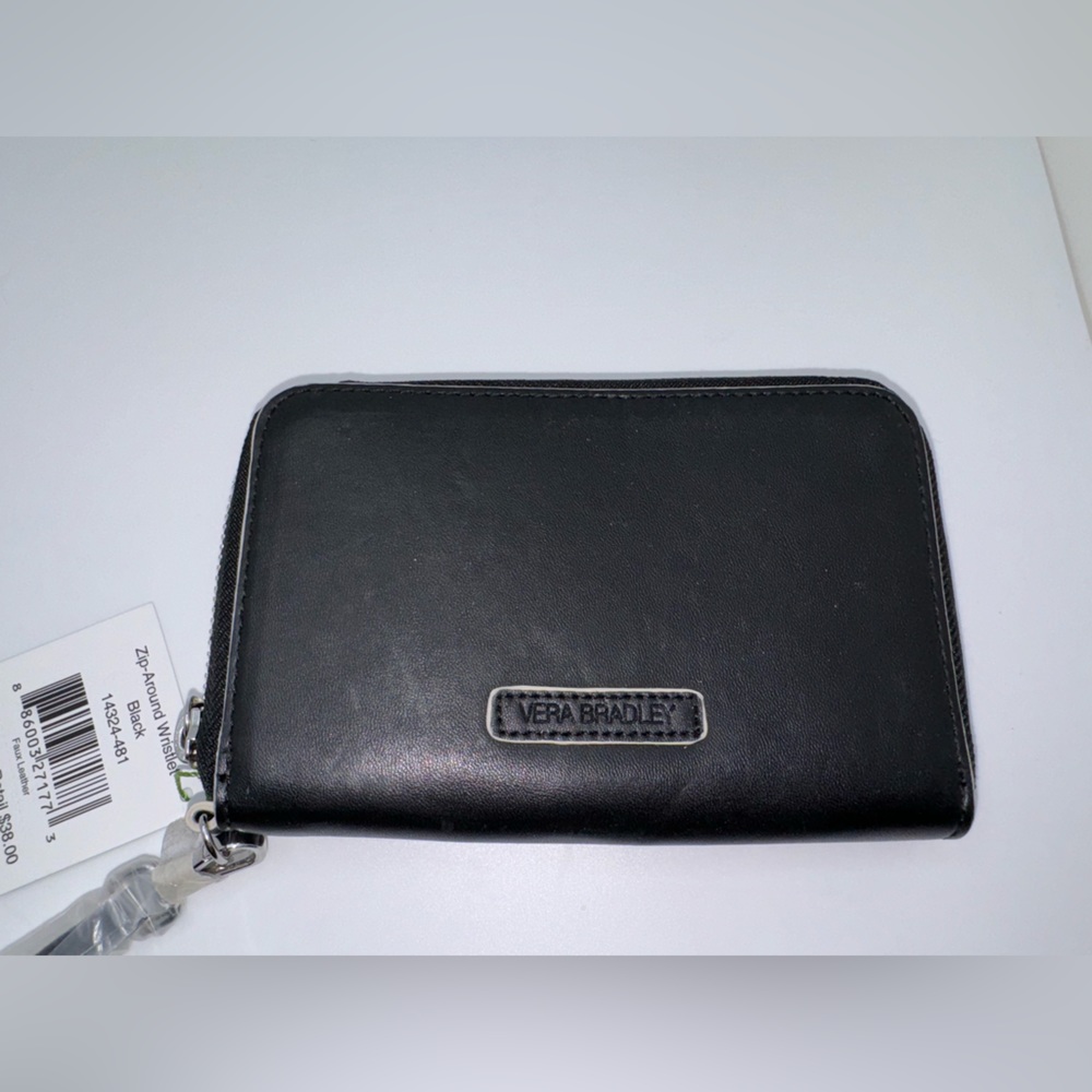 Vera Bradley Solid Black Wristlet Wallet